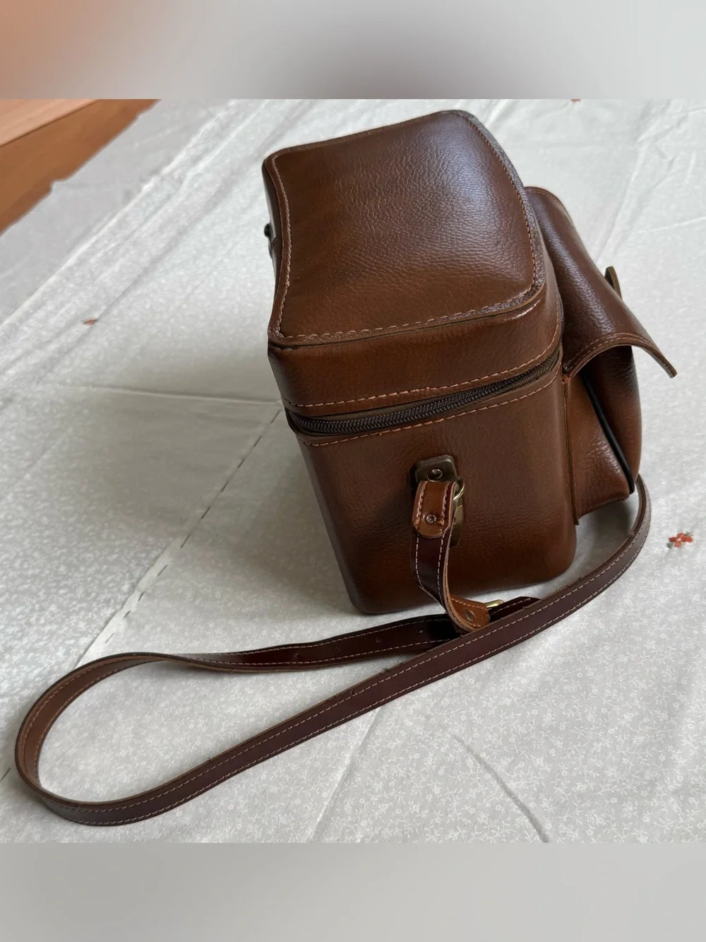 Mid-century Vintage Brown Camera Utility Hard Case